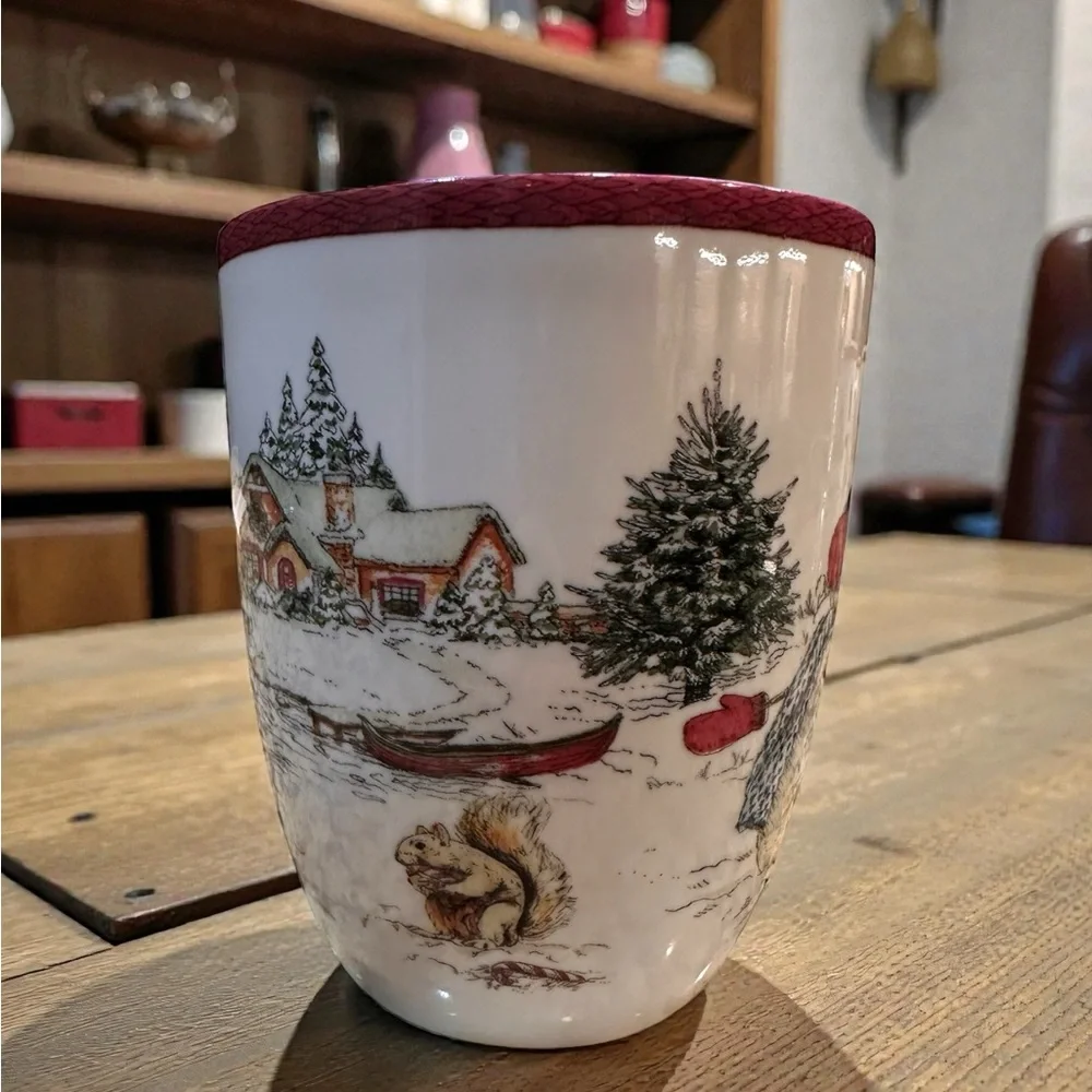 RARE Circa~2004 Williams Sonoma Snowman Coffee Mug Cocoa Mug 14oz NWOT